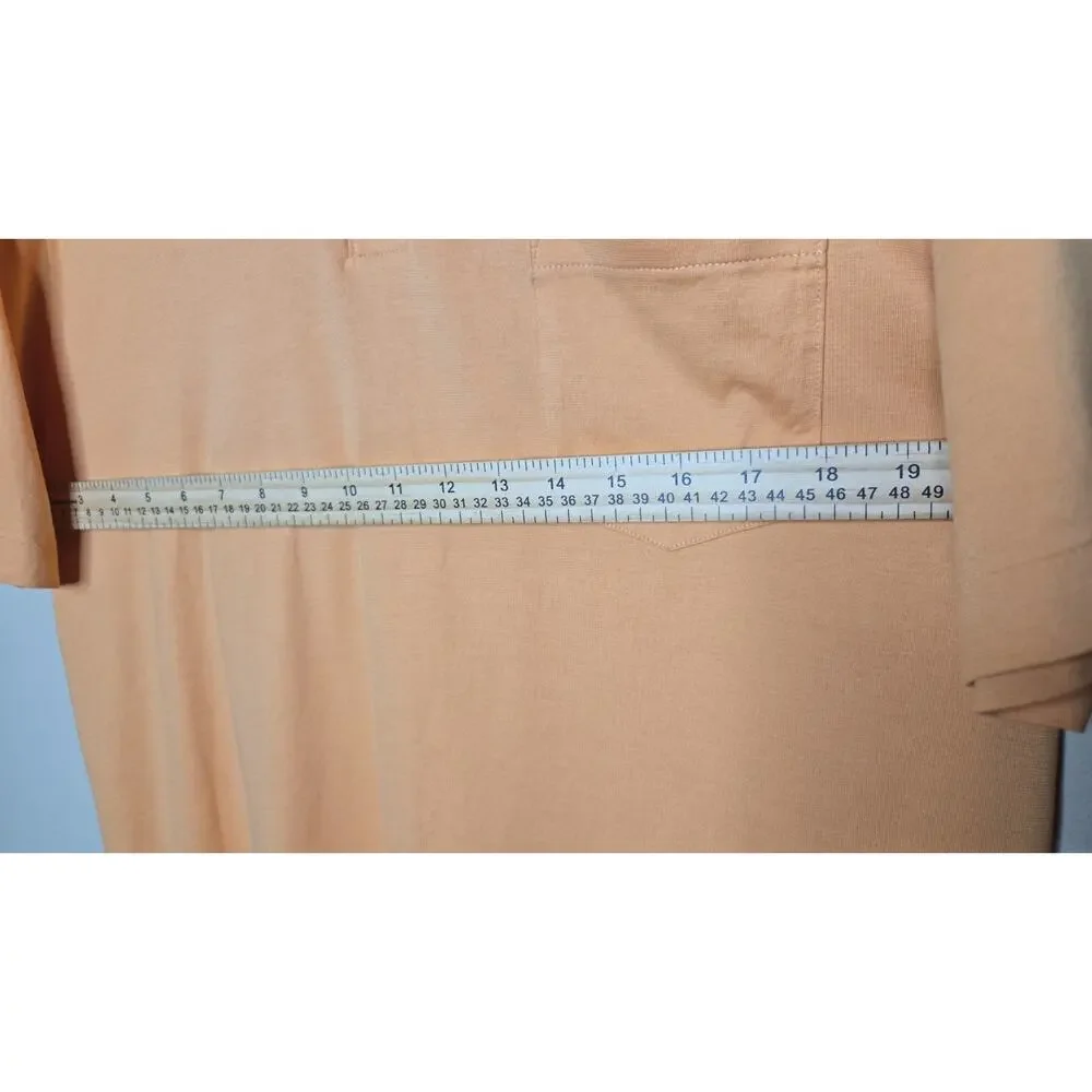 Polo Ralph Lauren Short Sleeve Pocket Peach/Orange Size Medium VTG